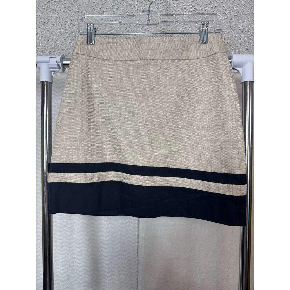 BN #44NWT Ann Taylor LOFT Size 0 Colorblock Skirt – Neutral & Navy